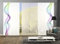 HOME WOHNIDEEN Komplett-Fenster-Schiebevorhang Alberta, 6-er Set, 245x60 cm Multicolor