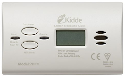 Kidde 7DCO Carbon Monoxide Alarm Digital Display 10 Year Sensor and Warranty by Kidde