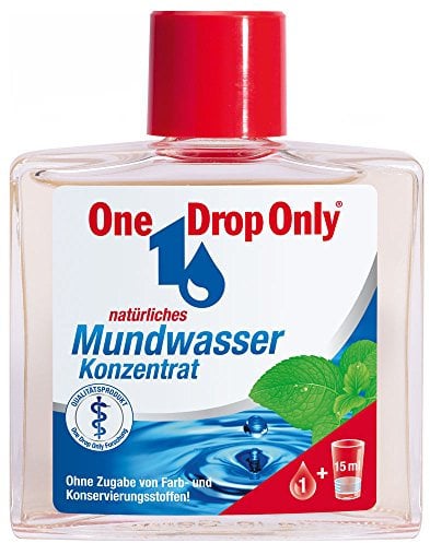 One Drop Only® Mundwasser Konzentrat antibakteriell, natürlich und ohne Fluorid, 1 x 50 ml/für die tägliche Anwendung, schützt vor Zahnfleischentzündungen bekämpft Mundgeruch (1 x 50 ml)