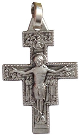 I G J 925 Sterling Silber Kruzifix von Saint Damiano