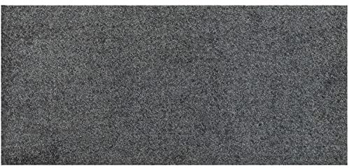 Salonloewe Fußmatte waschbar Anthrazit 030x060 cm Schuhparkplatz einfarbig Eingangs-Matte schmal