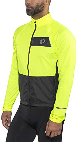 PEARL IZUMI Elite Escape Convertible Jacket Herren Screaming Yellow/Black Größe M 2018 wasserdichte Jacke