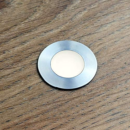 VBLED® LED Mini-Bodeneinbauleuchte,Bad-Einbauleuchte,rostfreier Edelstahl, IP67 ohne LED-Treiber, 0,3W, 12VDC, 15 Lumen, 3000K mit 7 Meter Kabel…