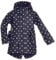 BMS Kinder Regenmantel - 100% wasserdicht - marine mit weissen Sternen - 116