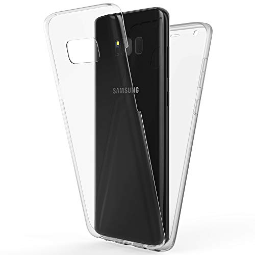 NALIA 360° Hülle für Samsung Galaxy S8 Plus - Vorne & Hinten Schutz - 360GUARD (Full-Body Case) - Marke aus Berlin, Farbe:Schwarz