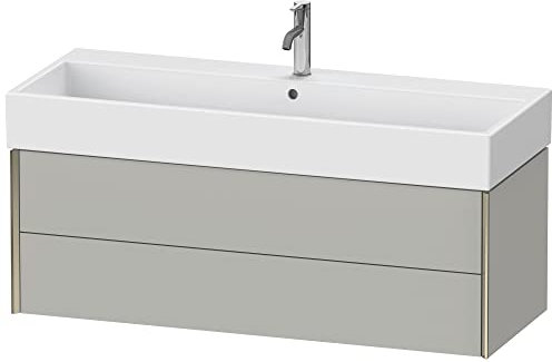 Duravit XViu 4338 Waschtischunterbau wandhängend, 2 Schubkästen, für Waschtisch Vero Air 235012, 1184x454 mm, Farbe (Front/Korpus): Champagner matt/betongrau matt - XV43380B107