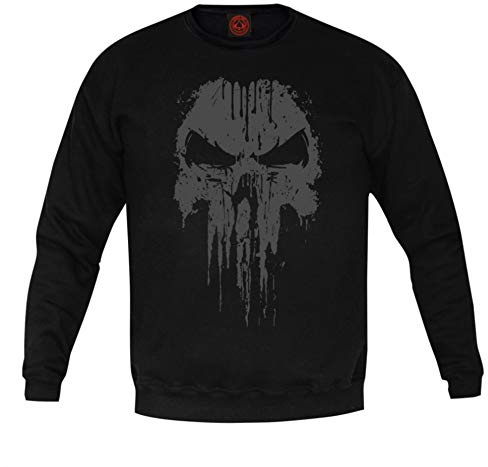 Dirty Ray Kampfsport Punisher No Mercy Herren Sweatshirt F38