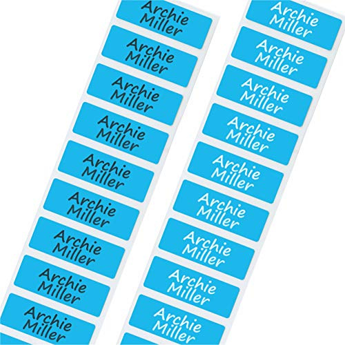 Nametape Express - Water Bottle Labels Personalised Dishwasher Proof/Waterproof Nametags/Nametapes by FunnyBone™ Stickers (80 Labels)