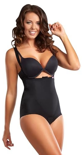 LIPOELASTIC® VH Special Comfort Petite Kompressionsgürtel-Bandage für nach Operationen, aus Schaumstoff und beidseitig gepolstertem Reißverschluss, Schwarz , 36