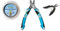 TOP Vorfach Set 1 x Behr Stahlvorfach 7x7 8kg, 12kg 10m, inkl Quetschhülsen- Zange & gratis Angelschere (12 kg)