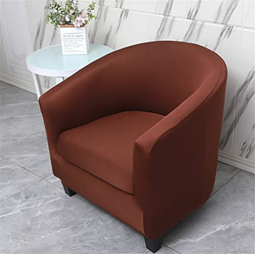 FANSU Sesselschoner Sesselbezug Elegant Einfarbig Sofabezug, 2-Teilige Tub Chairs Sesselhussen mit Armlehne, Sesselüberwurf für Clubsessel Loungesessel Cocktailsessel (Ocker)