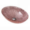 HomeLava Design Waschbecken Aufsatz-Waschschale Handwaschbecken Aufsatzwaschbecken Waschtisch aus hochwertiger Glas Oval (ohne Wasserhahn)