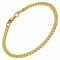 trendor Armband Gold 333/8K Flachpanzer-Armband 4,1 mm breit zeitloser Armschmuck für Damen und Herren, elegante Geschenkidee, 51874-21 21 cm