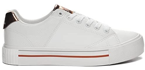 Kappa, Logo Tudy, Scarpe da ginnastica, Donna, A25 White Brown Bronze, 37 EU