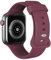 AOTUAO Sport Bracelets Compatible avec Apple Watch Bracelet 45mm 44mm 42mm, Bracelet de Remplacement en Silicone Souple pour iWatch Séries 9 8 7 6 5 4 3 2 1 SE Hommes Femmes, Burgundy