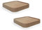 anaan Raft Wandregal viereckig Schweberegal Holz Kleine Regale Wandablagen Präsentation Deko Regal Pflanzenregal Holzregal Wandboard Hängeregal Wandbefestigung Wanddeko Design 2er Set (Quadrat 12cm)