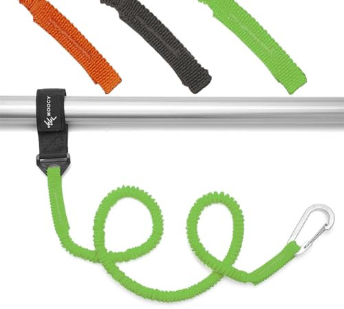 MOPHOEXII Kayak Paddle Leash Kayak Rod Leash Kayak Paddle Lanyard Stretchable Coiled Lanyard Leash Kayak Fishing Accessories for Kayak and Paddles