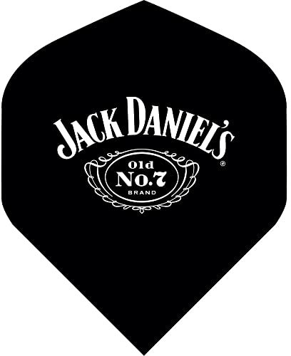 Jack Daniel's Officially Licensed Branded Dart Flights | Standard No2 | Cartouche Logo (F3164) 3 Sets of 3