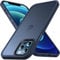 Anqrp Designed for iPhone 12/iPhone 12 Pro Case, [Military Shockproof] Super Soft Silicone Slim Translucent Matte Protective Phone Cover, Compatible with iPhone 12/iPhone 12 Pro 6.1, Blue