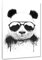 Hustling Sharks® Tierbilder auf Leinwand als XXL Wandbild Stay Cool - Leinwandbilder im Hochformat, Wandbild Tiere, Wandbild Schlafzimmer, Deko Wohnzimmer, Panda Deko, Panda Bild (30x40cm)