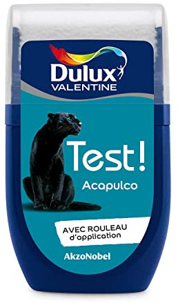 Dulux Valentine Peinture Testeur Crème de Couleur - Murs et Boiseries - Mat - Couleur Acapulco 30 ml