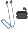 MOWYEOK Anti-loss strap for headphones, compatible with Sony WF-C700N / WF-C700B earphones, soft silicone anti-lost lanyard, suitable for outdoor sports, running, fitness, blue