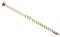 8mm x 360mm (80mm) (Pack of 20) Yellow 'M' Hardened Countersunk Torx Wood Timber Construction Screw Sleepr Screws with Flat Head High Performacne Carpenter Screws