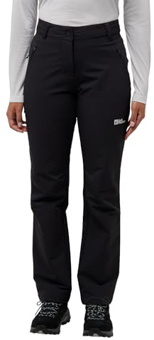 Jack Wolfskin Damen Activate Thermic Pants Wanderhose, Schwarz, 76 Lang EU