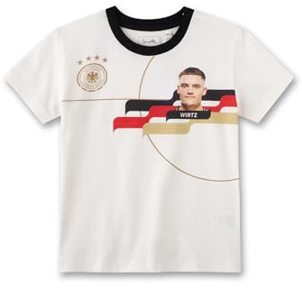 Sanetta DFB-Fanshirt Wirtz Off-White | Hochwertiges und gemütliches Shirt aus Baumwolle für Mädchen & Jungen. Kinder Bekleidung