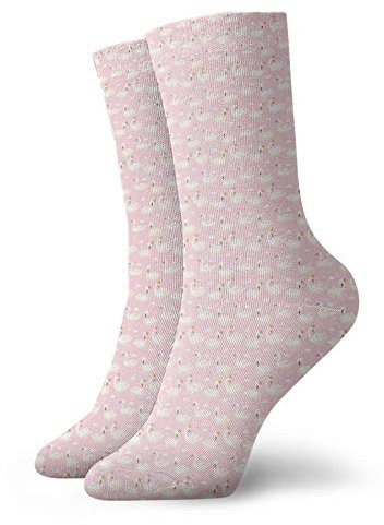 Aliment Chaussettes de sport rembourrées colorées pour homme/femme, Rose Pale Earth Yellow Pale Eggshell_24, taille unique