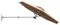 GOPLUS Sombrilla de Pared Ø250 cm, Parasol Ajustable para Exterior, Paraguas Plegable y Inclinable, Sombrilla Impermeable con Protección Solar, para Jardín, Terraza, Patio, Balcón (Beige)