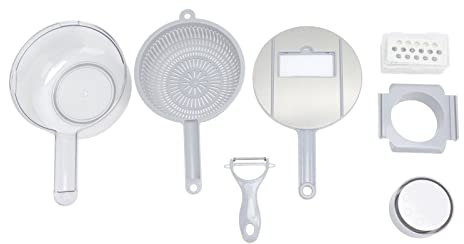 Versatile Vegetable Cutter,Adjustable Food Slicer,Slicer for Kitchen,Cheese Grater with Container,Kitchen Potato Slicing Machine Carrot Cucumber Grater Shredders(Gray)