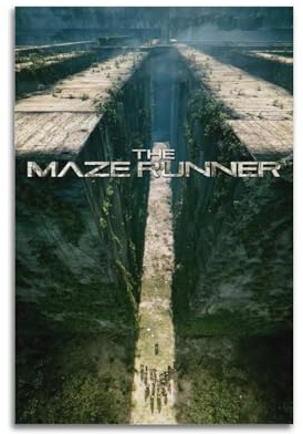 Zamou Leinwandposter The Maze Runner, Wandkunst, dekoratives Wohnzimmer-Poster, Schlafzimmer-Poster, 30 x 45 cm, ungerahmter Stil