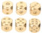 ifundom 6 Stück Massive Messingwürfel Zarte Würfelstütze Würfelspielzeug Messinghandwerk Würfelstütze Spielwürfel Spielwürfel Exquisite Kleine Würfel Kleine Würfelstütze Solide