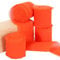 TONIFUL Chiffonband, Orange, 4 Rollen, 3,8 cm, 5,5 m, Stoffseide für Geschenkverpackungen, Hochzeits-Party-Dekoration, Blumenstrauß, Schleifen, Bastelarbeiten