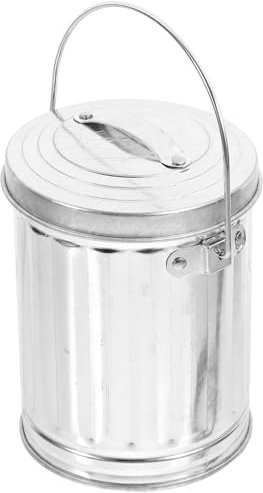Luxshiny Bac À Compost avec Couvercle Seaux À Déchets Alimentaires en Métal Composteur De Cuisine Seau À Déchets Bac De Recyclage Seau avec Poignée pour Comptoir De Cuisine
