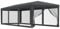 vidaXL Partyzelt mit 8 Mesh-Seitenwänden Gartenzelt Festzelt Pavillon Zelt Gartenpavillon Gazebo Gartenlaube Bierzelt Faltzelt Camping Anthrazit 3x9 m HDPE