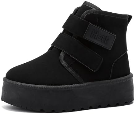 Jifenkla Stivali Scarpe Donna Invernali, Pelosi Stivaletti Platform Scarponcini Scarpe Da Neve Pelosi Comode Moon Boots, Stivaletto Stivali Caldi Invernale per Esterni