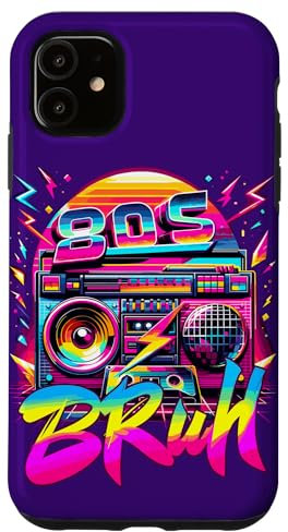 Hülle für iPhone 11 Retro 80s Bruh Boombox Vibe - Ultimate Throwback Party