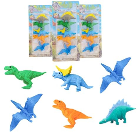 Sonwaha Radiergummi Lustig, 15 Stück Radiergummi Tiere Dinosaurier Radiergummis Radierer Lustige Radiergummis für Kinder Bleistift Radierer Geschenke Klasse Belohnungen für Studenten