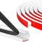 Flexibel Kabelkanal Selbstklebend Kabelschutz Boden - 6m x 14mm x 10mm Seitliche Öffnung PVC Flexibler Kabelkanal, Kabelkanal Flexibel für 1 Kabel, für zu Hause, Büro, Schule, Lager (Weiß)