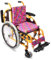 PNAJFUEL Rollstuhl, Transportrollstuhl, Kinderrollstuhl, 14-Zoll-Sitzbreite, Selbstfahrender Transportrollstuhl, Faltbarer Rollstuhl,/Pink