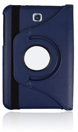 AKLiSa Funda protectora para tablet Samsung Galaxy Tab 3 7.0 2013 SM-T210 T215 SM-P3200, funda protectora ligera de 7 pulgadas con rotación de 360 grados (azul)