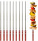 BBQ-Toro Edelstahl Grillspieße mit Holzgriff (10 Stück) | 50 cm | Schaschlikspieße, Grillspieß Set, Grill Skewers | Mangal Schaschlik, Drehspieß, Rotisserie | Grillzubehör, Fleischspieße