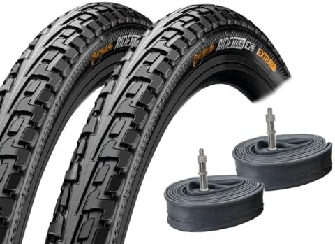 2 Stück Reifen 28 Ride Tour schwarz 42-622 28 x 1.6 700x40C + DV Schläuche