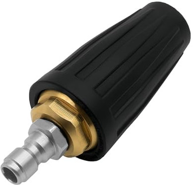 Turbo Nozzle Pressure Washer Tips 4000PSI Max. 5000PSI 4.0GPM Quick Release Power Washer N-ozzle Rotating Spray Nozzle with 1/4'' Quick Connectors Cleaner Gun N-ozzle Accessory for Car & Outdoor