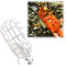 Testa per raccogliere frutta per frutta, mele, ciliegie, pere e arance, in plastica leggera, con design ad angolo, non necessita di arrampicata (senza palo) (bianco piccolo)