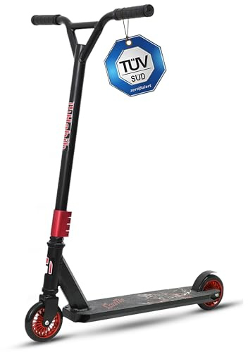 Habib Stunt Scooter für Kinder & Einsteiger | TÜV-geprüft, 360° Lenkung & 110mm Räder | Leichter Trick Roller für Anfänger, Robust & Sicher, Belastbar bis 60kg