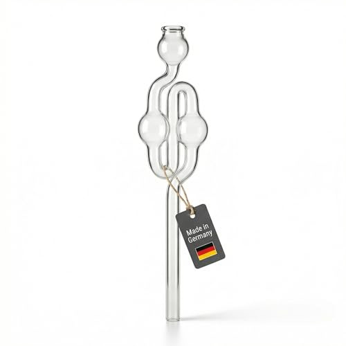 Lantelme Gärröhrchen 1 Stück aus Glas 20 cm – Gärspund Schlauchmodell für Bier, Wein & Most, Made in Germany