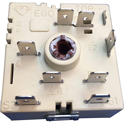 DREHFLEX Energieregler Zweikreis für E.G.O. EGO 50.55021.100 (u.a. passend für AEG 3051706210, C00267119, Miele 4726250, Gorenje 716270, BSH 00605922/5055021100 / 481231038481, C00056412)